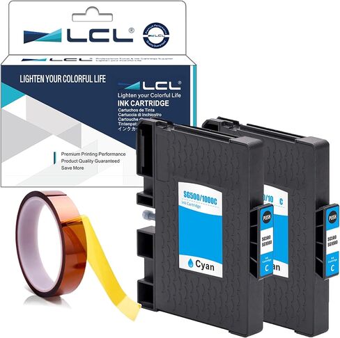 LCL Compatible Sublimation Ink Replacement for Sawgrass Virtuoso SG500 SG1000 PRINTAN Dink High Yield (2-Pack Cyan) in Kuwait