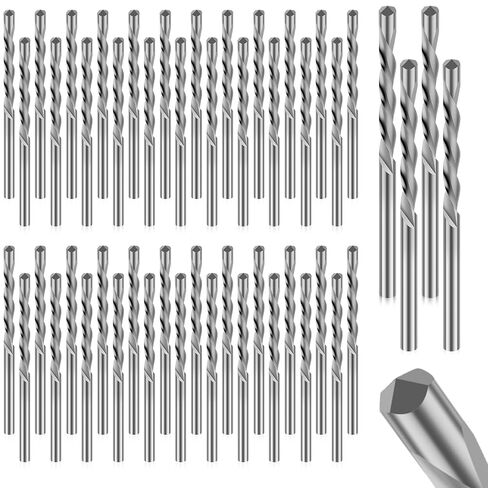 50PCS Drywall Bits, 1/8 Inch Spiral Saw Tip Bit Set, Guide Point Cutting Router Bits for Drywall Wood Woodworking Use (50PCS Gold) in Kuwait