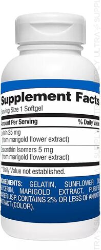 Members Mark Lutein with Zeaxanthin, 25 mg & 5 mg, (150 Count.) – Supports Eye & Vision Health, Blue Light Protection, USP Verified in Saudi Arabia