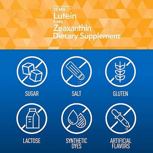 Members Mark Lutein with Zeaxanthin, 25 mg & 5 mg, (150 Count.) – Supports Eye & Vision Health, Blue Light Protection, USP Verified in Saudi Arabia