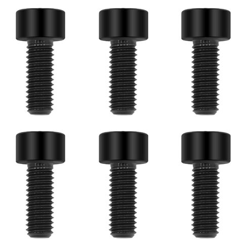 براغي تيتانيوم خفيفة الوزن M6x15 - براغي ذات مقبس سداسية للترقيات الحرجة للوزن | مثبتات مقاومة للتآكل لدراجات MTB/الطرق، والدراجات النارية | أزرق محروق (6 قطع) in Kuwait