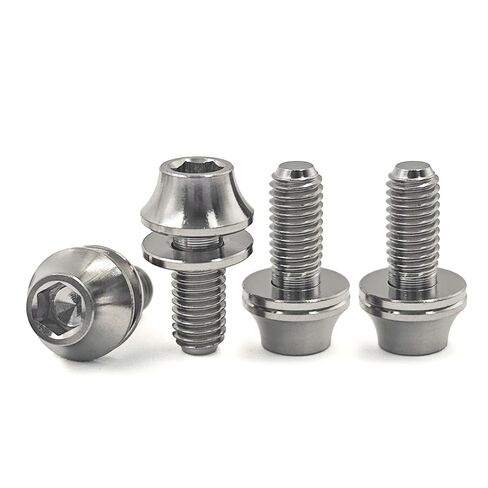 M5x12mm Titanium Bolts with Washers for MTB Bike Bicycle Water Bottle Cage Hex Screws Set of 4 (Blue) in Saudi Arabia