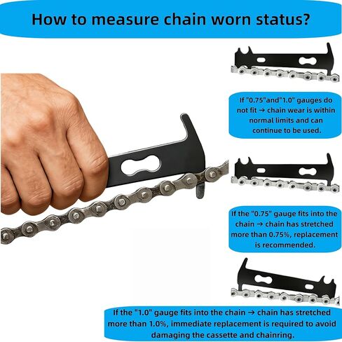 مجموعة أدوات إصلاح سلسلة الدراجة مع قاطع السلسلة، كماشة وصلة رئيسية متعددة الوظائف ومدقق التآكل لدراجات ذات سرعة 7-11 وسرعة واحدة in Kuwait