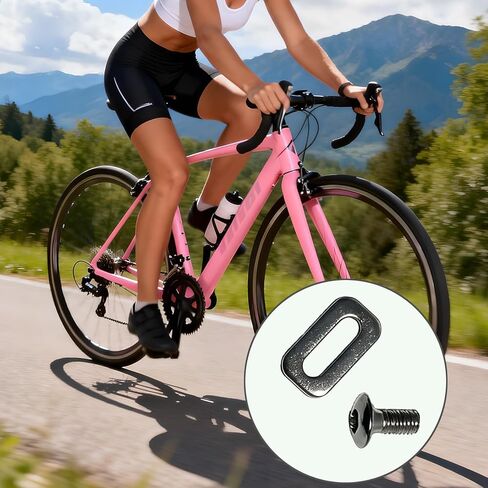 6-Pack Cleat Replacement Bolts, Bike Shoes Clips -Stainless Steel Screws with Rectangular Washers & Hex Wrench Kit Ideal for Indoor Spinning,and Mountain Biking in Saudi Arabia