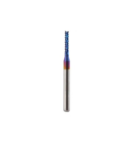 3.175mm Shank Tungsten Steel Milling Cutter Blue Titanium Coated End Mill Engraving Cutting Grinding Tool for PCB Machine CNC Router Bits(2.4mm) in Saudi Arabia