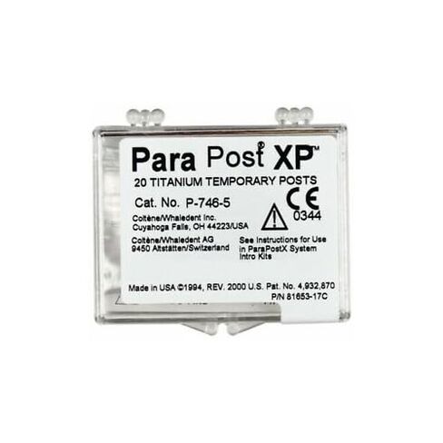 Coltene Whaledent P746-5 ParaPostXP Temporary Titanium Posts .050 Red 20/Pk in Kuwait