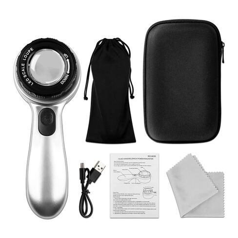 ديرماسكوب محمول 30x مع مقياس، محلل للبشرة قابل لإعادة الشحن، 4 أوضاع إضاءة LED أداة الأمراض الجلدية لحب الشباب والشامات والرؤوس السوداء وتتبع الندبات، مجهر للبشرة للاستخدام المنزلي in Kuwait