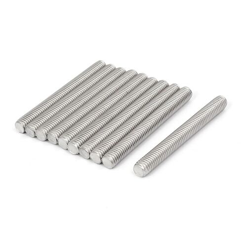 TOP-VIGOR 5Pcs M10-1.5 x 200mm Length Fully Threaded Rod, 304 Stainless Steel Right Hand Threaded Rods, Fully Studding Rod Bar for Anchor Bolts, Clamps, Hangers and U-Bolts in Saudi Arabia