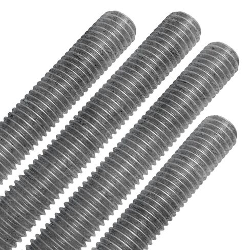 Conquest Fasteners A307 Coarse Fully Threaded Rod, Hot Dip Galvanized, 5/8" -11 Thread Size, 36" Length, Right Hand Threads (4 Pack) in Kuwait