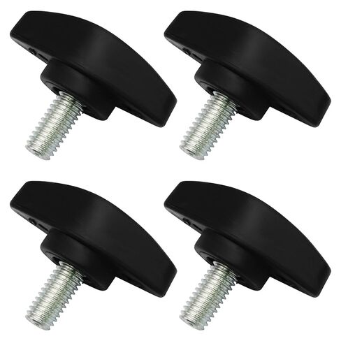 BokWin Tee Wing Knobs براغي إبهام، 4 عبوات M6 × 20 مم من البلاستيك على شكل حرف T لأعمال النجارة والآلات والطابعة ثلاثية الأبعاد وصندوق الأدوات - شد يدوي سريع ومسامير بديلة للقبضة الآمنة in Saudi Arabia