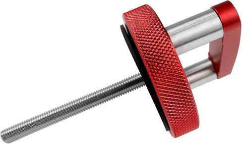 براغي إبهام سريعة الفك من Hex Autoparts باللون الأحمر مع حلقة على شكل D، ومقابض تثبيت علوية صلبة من الألومنيوم متوافقة مع 2007-2018 Jeep Wrangler JK 2-Door و4 أبواب غير محدودة in Saudi Arabia