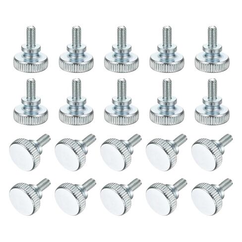 PATIKIL M3 x 8mm Knurled Thumb Screws, 20Pcs Metric Knurled Head Bolts Thumb Screw with Shoulder Grip Knobs Fasteners Tighten Thread Fasteners for TV Monitor Mount in Saudi Arabia