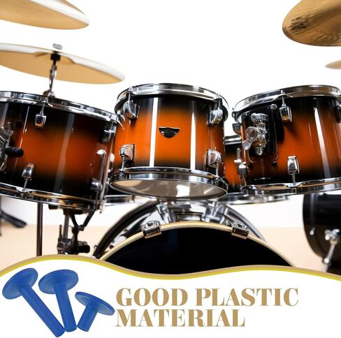 12Pcs Drum Cymbal Sleeves Plastic Replacement Set with Felt Pads 6.2Cm, 5Cm, 2.8Cm for Cymbal Stand Accessories Drum Kit Parts in Saudi Arabia