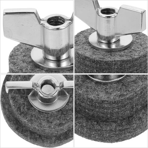 Holibanna 18pcs Drum Set Felt Pads Cymbal Accessories Kit Anti-Slip Gray Drum Set Fittings and Percussion Cymbal Protection in Saudi Arabia