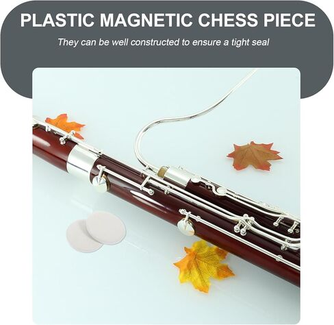 Mobestech 24pcs Bassoon Sound Hole Pads Adhesive Backing White Bassoon Key Pads Music Instrument Accessories for Repair and Sound Sealing Random Color Random Color in Saudi Arabia