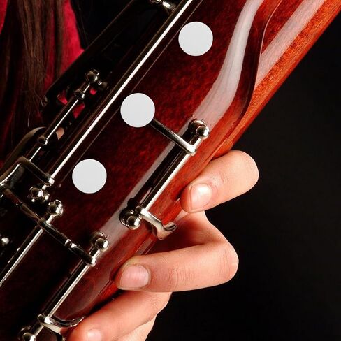 Veemoon 24 قطعة من وسادات ثقب الباسون من جلد الغنم وسائد إصلاح الباسون مع ملحقات أدوات الرياح اللاصقة للموسيقيين بلون عشوائي in Kuwait