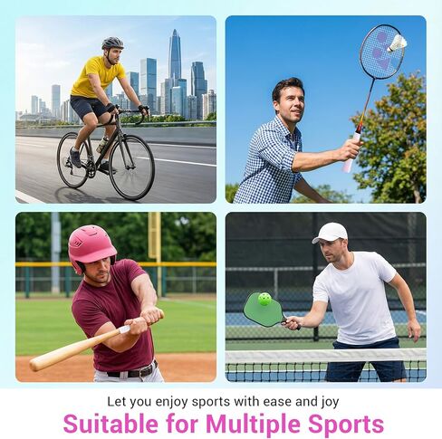 6 Pcs Tennis Racket Grip Tape Precut and Dry Feel Tennis Grip Anti-Slip Overgrip Sweat-Absorbing Tacky TennisGrips Universal Racket Grips Racquet Tapes for Badminton Pickleball Baseball Golf in Saudi Arabia