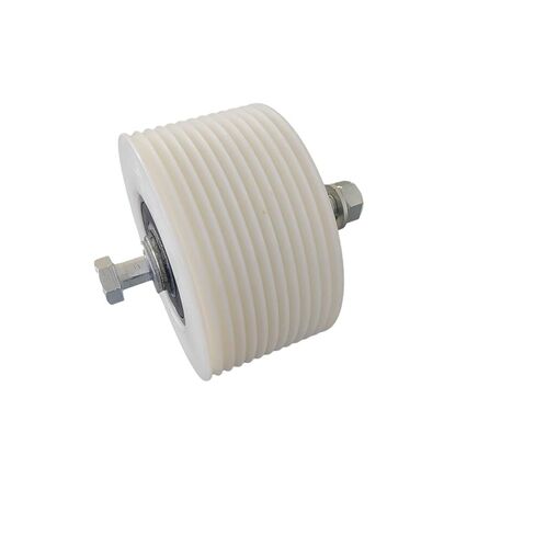 1709757200 Escalator Belt Roller OD110mm W60mm 6305-2RS 12Grooves with Axle Pulley in Saudi Arabia