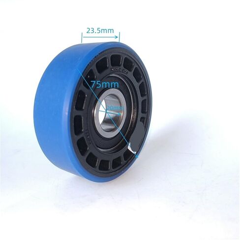 Escalator Step Roller 75 * 23.5 * 6204 75x23.5-6204 Blue Keel Frame Wheel OD 75mm W 23.5mm Bearing 6204RS Replace DEE4008754 in Saudi Arabia