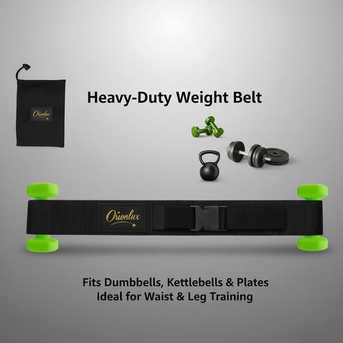 Dumbbell Hip Thrust Belt - Glute Bridge Strap - Lower Body Workout Equipment - Weight Pads Support - Home Gym Accessories Women Men - Squat Dip Pull Up Training Fitness Tool Adjustable Nylon Chain in Saudi Arabia