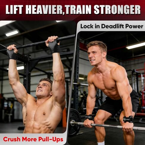 Weight Lifting Straps (Pair) JUPITER Non-Slip Wrist Support for Deadlifts & Powerlifting in Kuwait