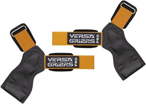 Versa Gripps Pro, Made in USA, Wrist Straps for Weightlifting Alternative, Best Training Accessory, SM, Gold in Kuwait