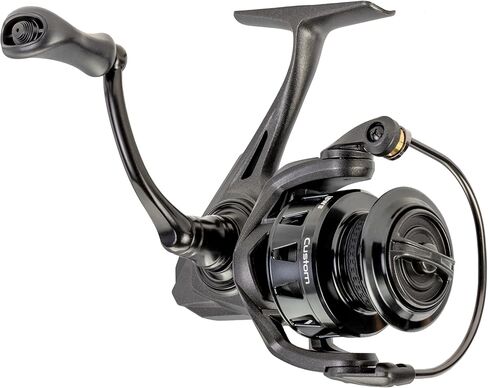 Lew’s Custom 300 Spinning Fishing Reel, 9+1 Bearings, Aluminum Frame and Sideplate, Screw-in Aluminum Handle, Speed Gears, Speed Lube, Black/Silver in Saudi Arabia