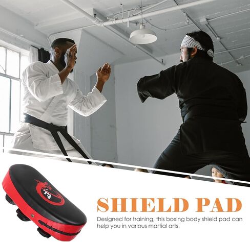 SOLUSTRE Kickboxing Kick Pad Thickened Curved Boxing Kicking Sparring Gear Red 1pcs for Martial Arts Taekwondo Muay Thai Training in Saudi Arabia