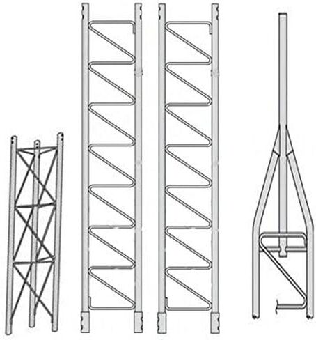 ROHN 45SS030 45G Series 30' طقم برجي ذاتي الدعم، بدون ثلج in Kuwait