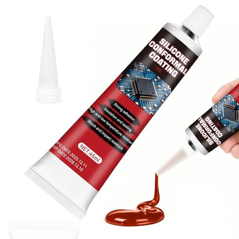 1.5oz Conformal Coating for Electronics, Silicone Conformal Coating Insulating Sealant, Waterproof, Dustproof and Moisture-Proof, Suitable for Circuit Boards, Electrical Control Boards and LED Lights in Kuwait
