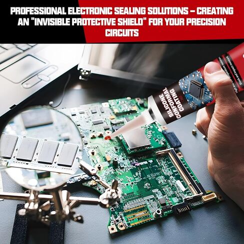 1.5oz Conformal Coating for Electronics, Silicone Conformal Coating Insulating Sealant, Waterproof, Dustproof and Moisture-Proof, Suitable for Circuit Boards, Electrical Control Boards and LED Lights in Kuwait