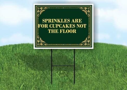 Sprinkles Are For Cupcakes Not The Floor St. Patrick'S Day Irish Clover Fancy Gold Up Arrows A-Frame Single Sided 23x23 in. sign in Saudi Arabia