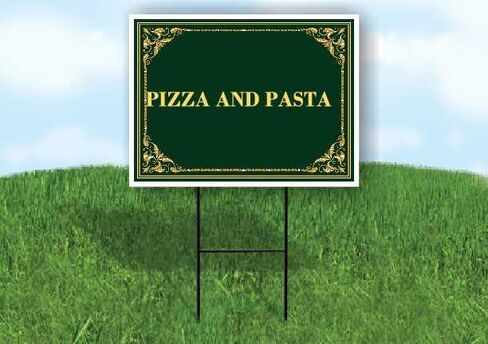 Pizza And Pasta St. Patrick'S Day Irish Clover Fancy Gold Up Arrows A-Frame Single Sided 23x23 in. sign in Kuwait