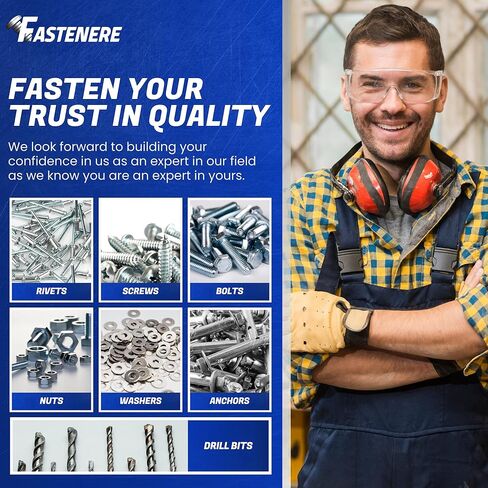 Fastenere Pop Rivets - 1/4" x 1" (25 pcs) Heavy Duty, Open-End, Low Carbon Steel, Dome-Head Blind Rivets, Corrosion-Resistant & High Shear Strength, 8-16 Gap 0.876"-1.00" in Saudi Arabia