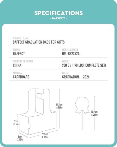 هدايا التخرج من Baffect فئة 2026، تتضمن 24 حاملة أكواب مشروبات، و24 علمًا صغيرًا للتزيين و1 لفة شريط، من أجل هدايا الحفلات/التذكار بالجملة في حفلة التخرج بالمدرسة الثانوية/الجامعة (أسود وذهبي) in Kuwait