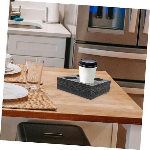4 Pcs Pearl Cotton Cup Holder Camper Van Accessories Portable Coffee Mug Glass Drinking Bottle Cup Holders for Motorhomes Car Stand Beverages Takeout Cup Tray Fixture re-usable in Saudi Arabia