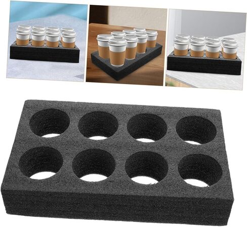 4 Pcs Pearl Cotton Cup Holder Camper Van Accessories Portable Coffee Mug Glass Drinking Bottle Cup Holders for Motorhomes Car Stand Beverages Takeout Cup Tray Fixture re-usable in Saudi Arabia