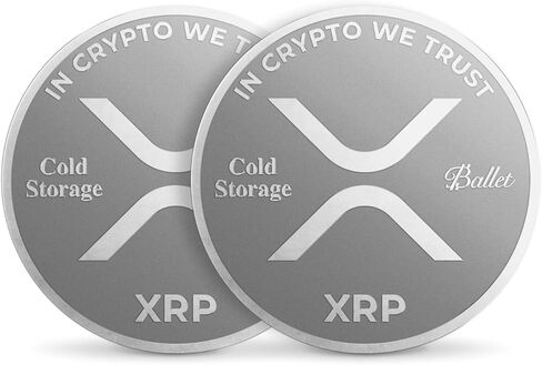 Ballet XRP التخزين البارد - محفظة الأجهزة التي لا يمكن أن تكون غير قابلة للصدأ - عملة XRP. (XRP Coin 5) in Kuwait