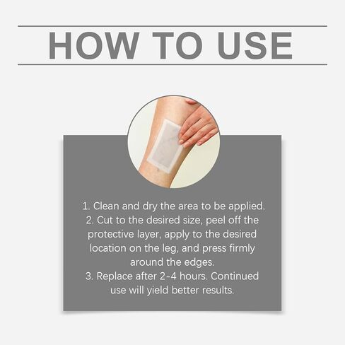 Vein Target Microdarts Patch, Professional Varicose Veins Treatment for Legs, Healrize Vein Target Patch, Natural Ingredients Leg Treatment for All Skin Types in Kuwait