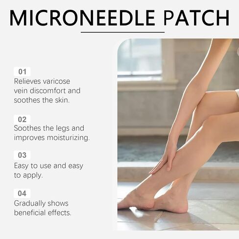 Vein Target Microdarts Patch, Professional Varicose Veins Treatment for Legs, Healrize Vein Target Patch, Natural Ingredients Leg Treatment for All Skin Types in Kuwait
