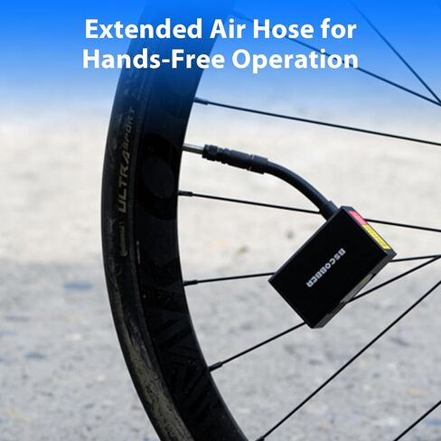 مضخة دراجة ذكية صغيرة، مضخة كهربائية مع أوضاع محددة مسبقًا، مضخة إطارات كهربائية لاسلكية 120 رطل لكل بوصة مربعة مع شاشة رقمية ± 0.1 رطل لكل بوصة مربعة، مضخة هواء محمولة ذات إيقاف تلقائي للدراجات الجبلية على الطرق in Kuwait