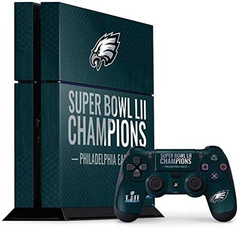 Skinit Decal Gaming Skin Compatible with PS4 Console and Controller Bundle - Officially Licensed NFL Philadelphia Eagles Super Bowl LII Champions Design in Saudi Arabia
