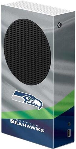 غلاف Skinit المخصص للألعاب متوافق مع وحدة تحكم Xbox Series S - تصميم مموه مرخص رسميًا من NFL Seattle Seahawks in Saudi Arabia