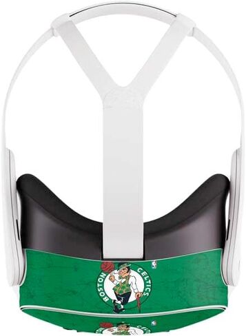 Skinit Decal Gaming Skin Compatible with Meta Quest 3S - Officially Licensed NBA Boston Celtics Green Primary Logo Design in Saudi Arabia