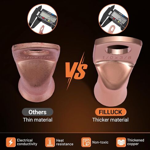 227pcs Battery Cable Ends Kit,AWG 2 4 6 8 1/0 2/0 Gauge,0 Gauge 00 Gauge Heavy Duty Wire lugs, 3/8" Ring Terminal Connectors with 3:1 Heat Shrink Tube & Storage Box in Kuwait