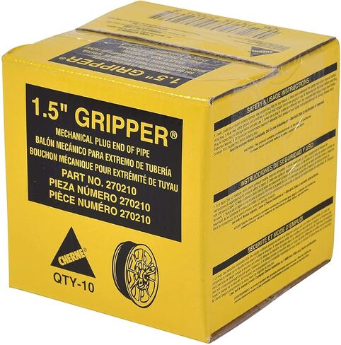 270210 End of Pipe Gripper Mechanical Plug 1-1/2" Yellow in Saudi Arabia