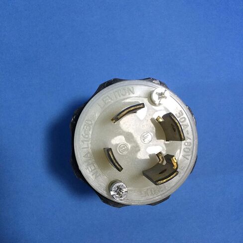 2731 30 أمبير 480 فولت 3 مراحل NEMA L16-30P 3P 4W قفل المكونات الصناعية الصف التأريض أسود-أبيض in Kuwait