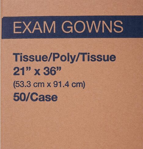 McKesson Pediatric Exam Gown, Disposable, Blue, Short Sleeve with Waist Belt, Kids Design, 21 x 36 Inches, Unisex in Saudi Arabia