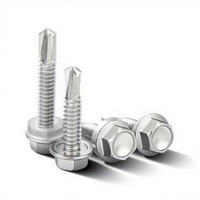 مجموعة مسامير التنصت الذاتية 125 قطعة من Enrunning، مجموعة رؤوس سداسية من الفولاذ المقاوم للصدأ 410، مجموعة #10#12، براغي حفر ذاتية مقاومة للصدأ للخشب المعدني، مجاري الهواء HVAC، مجموعة أدوات إصلاح المنزل بنفسك in Kuwait