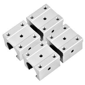 Linear Motion Ball Bearing Slide, SBR16UU Linear Bearing Block Slide 16mm Aluminum Open Linear Motion Bearing Slide for CNC Machines High Precision Durable Rustproof 4Pcs in Kuwait